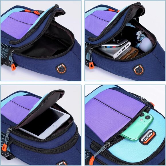 Versatile Purple Daypack for Women – Crossbody Design, Water-Resistant & Stylish - Picture 5 of 7